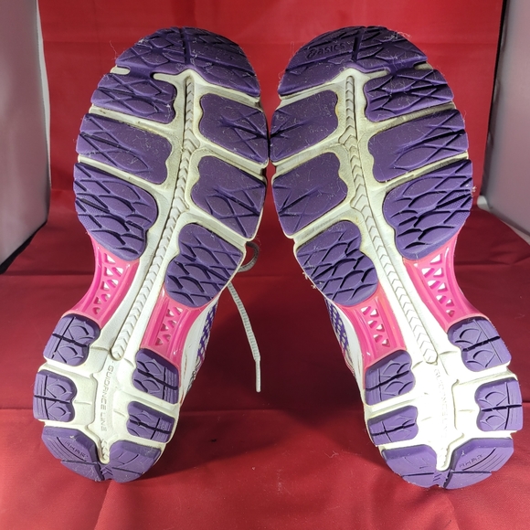 Asics Gel Nimbus Womens Running Shoes Size 9 Gray Pink Athletic Sneakers T557N - Picture 6 of 9